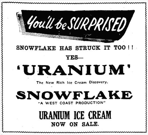 Uranium ice cream