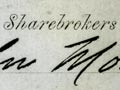 Sharebroker's licence, 1872