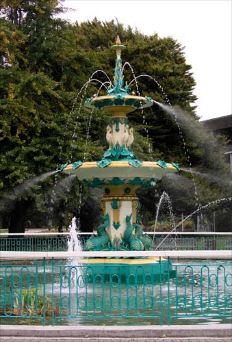 Peacock Fountain, Christchurch Botanic Garden